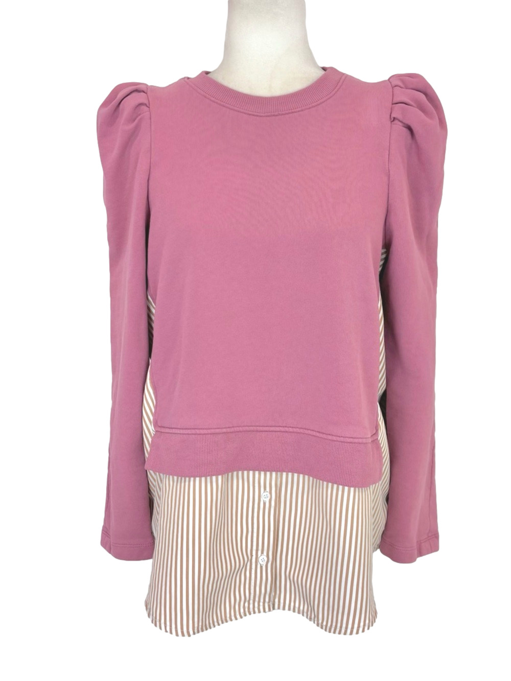 Maeve pink fooler sweatshirt